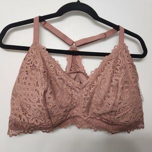Auden Bralet NWT dusty rose- 3X